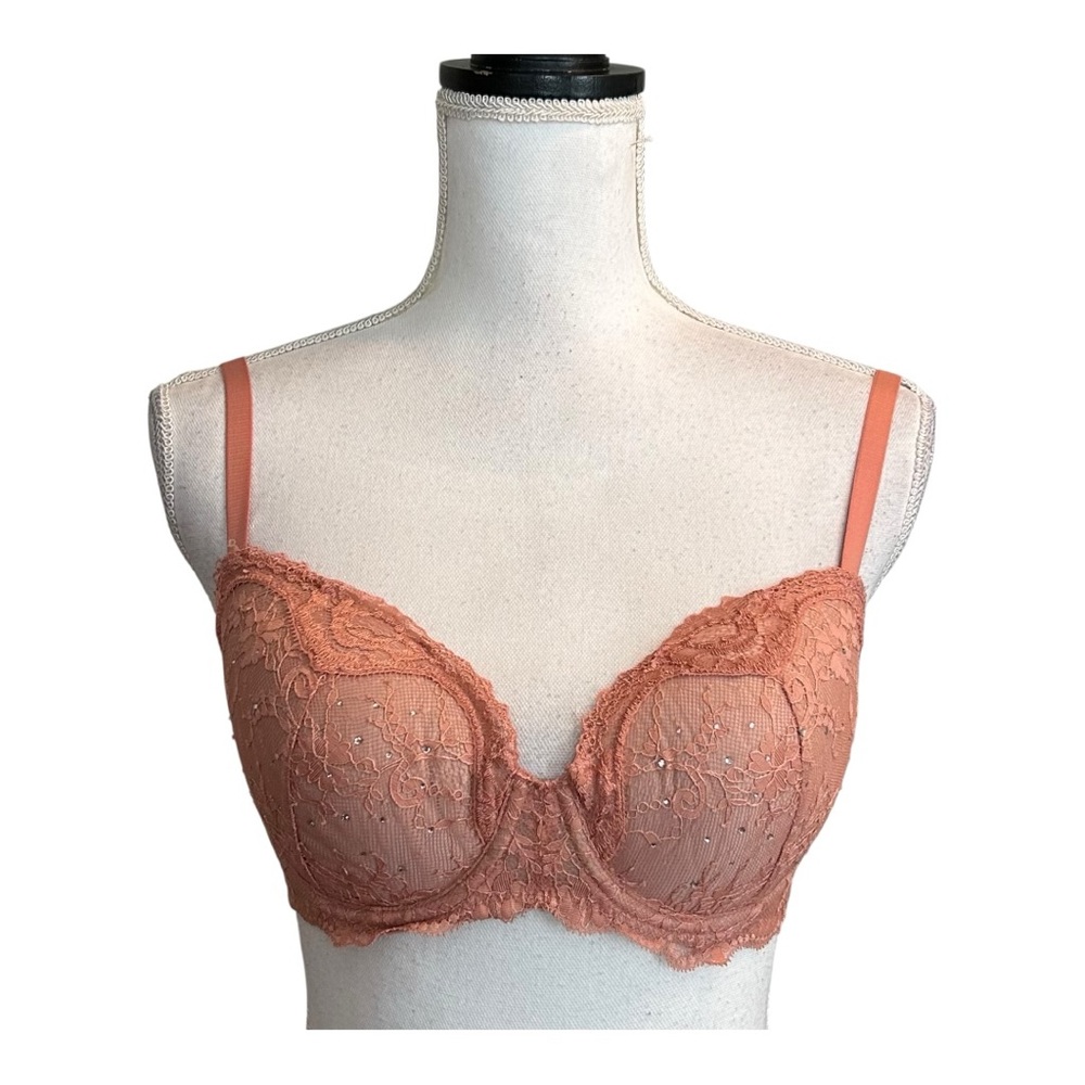 Victoria’s Secret Dream Angels Lined‎ Demi Rhinestone Bra Women’s SZ 32DD